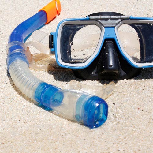 Holidays answer: SNORKEL AND MASK